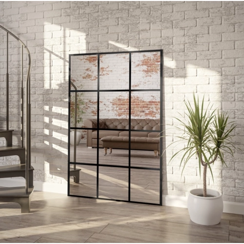 Lustro loft ze szprosami - 12 KWATER - kolor ramy do wyboru